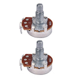 Maxbell 2 Pieces Copper Audio A250K Potentiometer Pots for Electric Guitars/Bass Replacement Parts