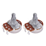 Maxbell 2 Pieces Copper Audio A250K Potentiometer Pots for Electric Guitars/Bass Replacement Parts