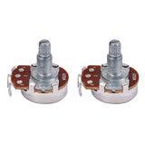 Maxbell 2 Pieces Copper Audio A250K Potentiometer Pots for Electric Guitars/Bass Replacement Parts