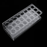 Maxbell Design Portable Acrylic Marker Storage Rack Markers Holder Empty 24 Slots Brushes Lip Gloss Display