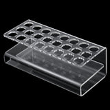 Maxbell Design Portable Acrylic Marker Storage Rack Markers Holder Empty 24 Slots Brushes Lip Gloss Display