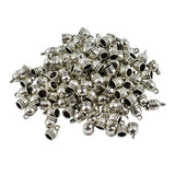 Maxbell 100 Pieces Bell Shape Cord End Caps Stopper Findings for DIY Bracelet Necklace Jewelry 5mm