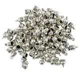 Maxbell 100 Pieces Bell Shape Cord End Caps Stopper Findings for DIY Bracelet Necklace Jewelry 5mm