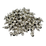 Maxbell 100 Pieces Bell Shape Cord End Caps Stopper Findings for DIY Bracelet Necklace Jewelry 5mm