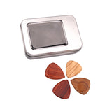 Maxbell 4pcs Guitar Bass Picks Plectrums with 1pc Iron Box Case Set Musical Instrument Parts