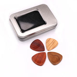 Maxbell 4pcs Guitar Bass Picks Plectrums with 1pc Iron Box Case Set Musical Instrument Parts