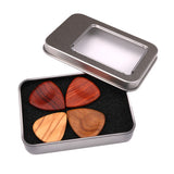 Maxbell 4pcs Guitar Bass Picks Plectrums with 1pc Iron Box Case Set Musical Instrument Parts