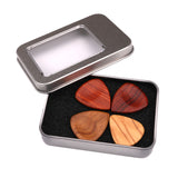 Maxbell 4pcs Guitar Bass Picks Plectrums with 1pc Iron Box Case Set Musical Instrument Parts