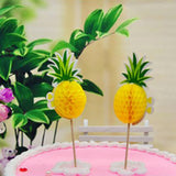 Maxbell 12PCS PINEAPPLE CAKE TOPPER BIRTHDAY CUPCAKE MUFFIN CAKE STICKS ACCESSORY