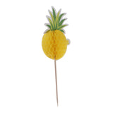 Maxbell 12PCS PINEAPPLE CAKE TOPPER BIRTHDAY CUPCAKE MUFFIN CAKE STICKS ACCESSORY