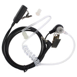 Maxbell Clear Acoustic Tube Covert Earpiece Earphone Headset PTT(Push To Talk) For Yaesu Vertex VX-1R Two Way Radio