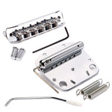 Maxbell Exquisite 6 String Guitar Tremolo Bridge Tailpiece Set for Jazzmaster Guitar Accessory Chrome