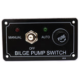 Maxbell Plastic Boat Bilge Pump Switch W/ LED Light Indicator - 3 Way Control Panel Marine