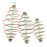 Maxbell 10 Pieces Bait Thrower Fishing Feeder Spring Coil Inline Method Feeder Terminal Tackle 5.5x2.5 cm/2.2x1.0 inch