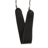 Maxbell Durable Leather Saxophone Neck Shoulder Strap Sax Belt with Hook Stage Accessory
