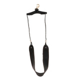 Maxbell Durable Leather Saxophone Neck Shoulder Strap Sax Belt with Hook Stage Accessory