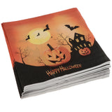 Maxbell 20pcs Happy Halloween Pumpkin Bat Paper Napkin Disposable Napkin Tableware