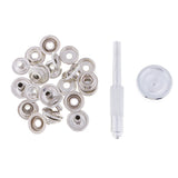 Maxbell 6 Sets 15mm Snap Fastener Poppers Press Stud w/Fixing Tool Sewing Leather Craft
