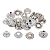 Maxbell 6 Sets 15mm Snap Fastener Poppers Press Stud w/Fixing Tool Sewing Leather Craft