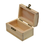 Maxbell DIY Home Storage Box Natural Wooden W/ Lid Bronze Lock Postcard Home Organizer Handmade Craft Jewelry Case Kids Wooden Case Toys 90 x 55 x 50mm