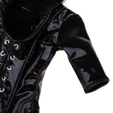Maxbell 1/6 Scale PU Clothes Hooded Coat Underpants Whip Set for 12" Action Figures