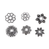 Maxbell 150Pcs 10/5mm Metal Flower Spacer Bead Caps Fashion Jewelry Findings Crafts