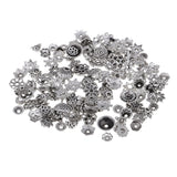 Maxbell 150Pcs 10/5mm Metal Flower Spacer Bead Caps Fashion Jewelry Findings Crafts