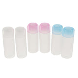 Maxbell 6x Transparent Empty Refillable Travel Silicone Cosmetic Body Hand Lotion Shampoo Squeeze Bottles