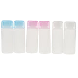 Maxbell 6x Transparent Empty Refillable Travel Silicone Cosmetic Body Hand Lotion Shampoo Squeeze Bottles