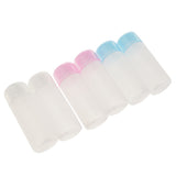 Maxbell 6x Transparent Empty Refillable Travel Silicone Cosmetic Body Hand Lotion Shampoo Squeeze Bottles