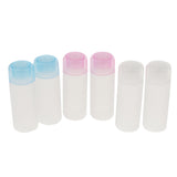 Maxbell 6x Transparent Empty Refillable Travel Silicone Cosmetic Body Hand Lotion Shampoo Squeeze Bottles