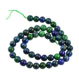 Maxbell Wholesale 15.5" Strand Malachite Peacock Natural Chrysocolla Stone Round Loose Beads 8mm Jewelry Bracelet Necklace Making DIY Accessories