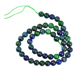 Maxbell Wholesale 15.5" Strand Malachite Peacock Natural Chrysocolla Stone Round Loose Beads 8mm Jewelry Bracelet Necklace Making DIY Accessories