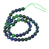 Maxbell Wholesale 15.5" Strand Malachite Peacock Natural Chrysocolla Stone Round Loose Beads 8mm Jewelry Bracelet Necklace Making DIY Accessories