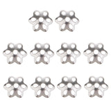 Maxbell 10 Piece 925 Sterling Silver Filigree Bead Cap Jewelry Findings for Beading 4mm