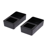 Maxbell 2 pcs Food Water Feeding Double Box Turtle Basin Reptile Feeder Box Insect Breeding Container