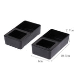 Maxbell 2 pcs Food Water Feeding Double Box Turtle Basin Reptile Feeder Box Insect Breeding Container