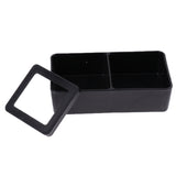 Maxbell 2 pcs Food Water Feeding Double Box Turtle Basin Reptile Feeder Box Insect Breeding Container