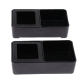 Maxbell 2 pcs Food Water Feeding Double Box Turtle Basin Reptile Feeder Box Insect Breeding Container