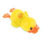 Maxbell Cute Plastic Wind Up Swimming Yellow Duck Kids Baby Bathing Time Water Toy Early Learning