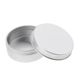 Maxbell 10 Pcs 25ml Aluminum Round Lip Balm Tin Container Bottle with Screw Thread Lid for Lip Balm,Crafts,Cosmetic,Candles,Storage Kit