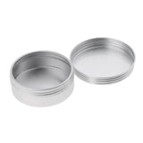 Maxbell 10 Pcs 25ml Aluminum Round Lip Balm Tin Container Bottle with Screw Thread Lid for Lip Balm,Crafts,Cosmetic,Candles,Storage Kit