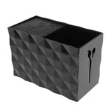 Maxbell Salon Scissors Holder Shears Comb Clips Organizer Arcylic Holder Box Case Black (6"x3"x4")