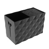 Maxbell Salon Scissors Holder Shears Comb Clips Organizer Arcylic Holder Box Case Black (6"x3"x4")