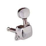 Maxbell Silver 3L3R Semiclosed Guitar Tuning Pegs Tuners for Acoustic Electric Guitar Parts