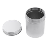 Maxbell 5 Packs 80ml Round Aluminum Metal Tin Cans Screw Top Empty Slip Slide Containers Bulk Storage Organization for Lip Balm,Crafts,Cosmetic,Candles