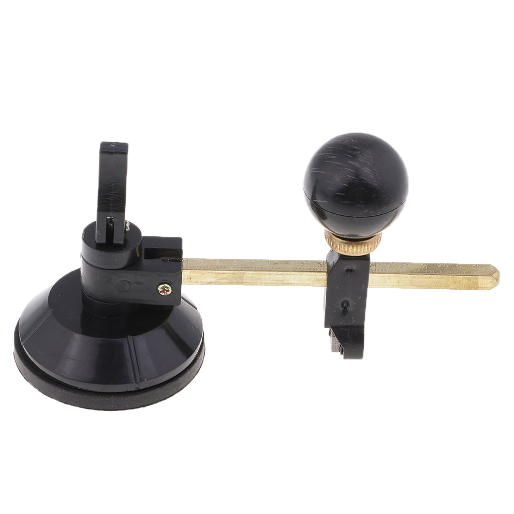 Maxbell 20cm 6 Wheels Adjustable Compasses Mosaic Glass Circle Circular Cutter with Suction Cup for DIY Glass Art Craft