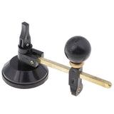 Maxbell 20cm 6 Wheels Adjustable Compasses Mosaic Glass Circle Circular Cutter with Suction Cup for DIY Glass Art Craft