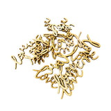 Maxbell 36 Pieces Natural Unfinished Wood Love Shape Embellishment for Art DIY Crafts Scrapbooking
