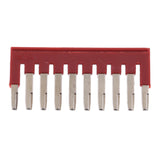 Maxbell 10 X Press-Fit Ground Jumpers,DIN Rail Mounted Terminal Blocks, 10 Pole 32A